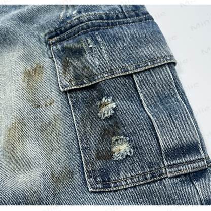 幼児用女の子デニムワークパンツ - image 2