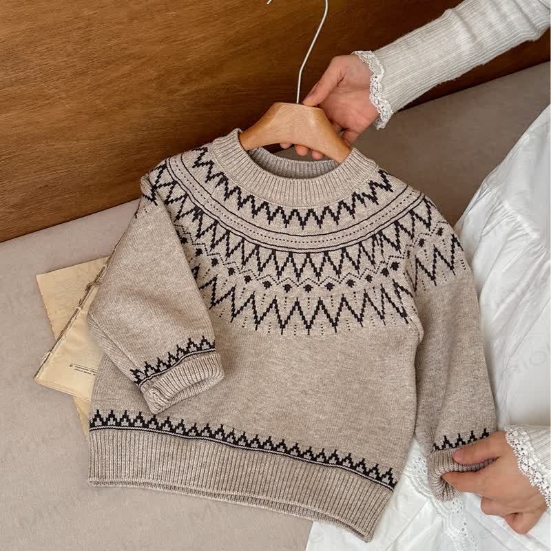 幼児用クルーネックニットセーター - アプリコット - 8歳 - image 4