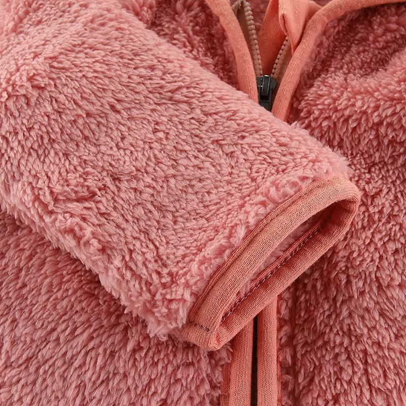 ベビーフード付き無地アウターウェア - image 9