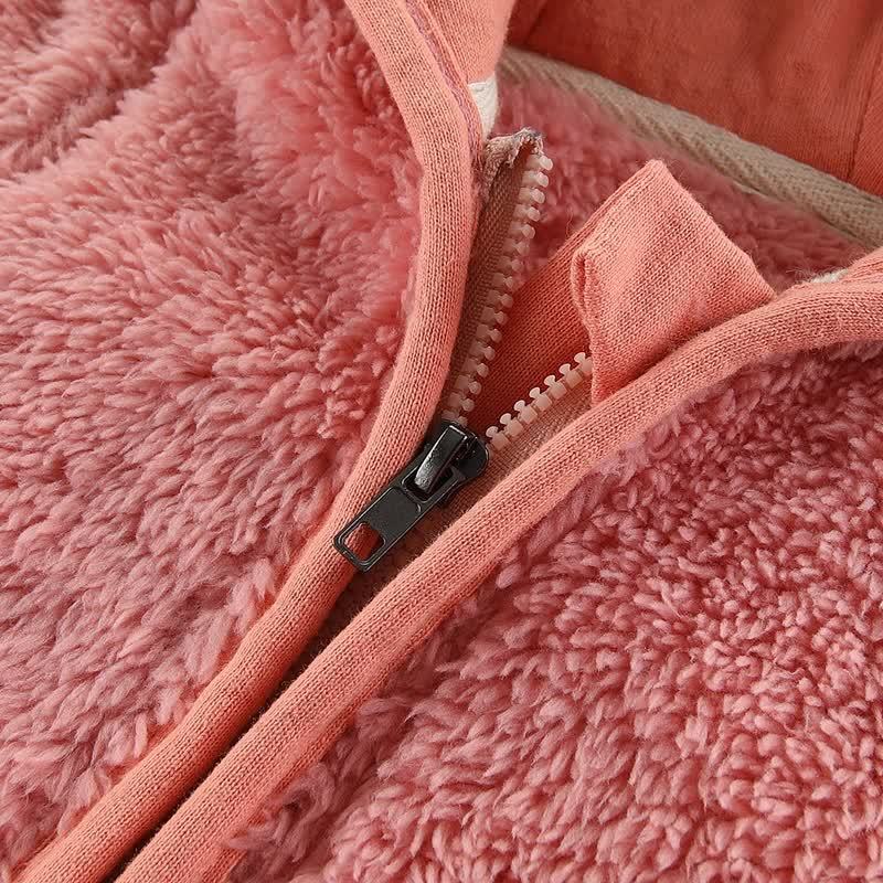 ベビーフード付き無地アウターウェア - image 8