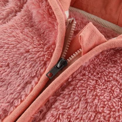 ベビーフード付き無地アウターウェア - image 8