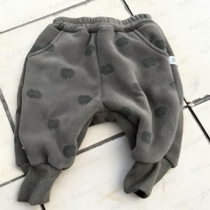 ベビー幼児用アニマルジョガーフリース裏地パンツ - 緑の恐竜 - 5～7歳 - image 5