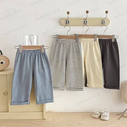 ベビー 幼児 男の子 無地/ストライプ パンツ - image 3