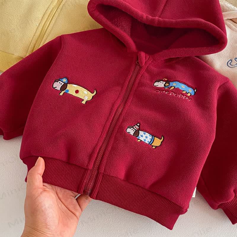 ベビー 幼児 男の子 刺繍 フード付き スター フリース アウターウェア - image 6