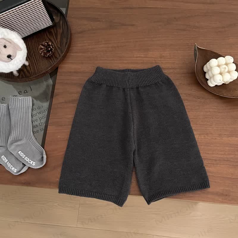 ベビー 幼児 男の子 ニット ポロカラー コアラ セーター & ショーツ - 黒のショートパンツ - 3～5歳 - image 5