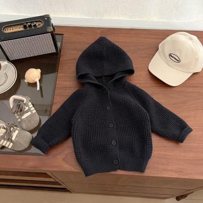 ベビー幼児用モンキーフリースブラックオーバーオール＆セーター - グレーのセーター - 3～5歳 - image 2