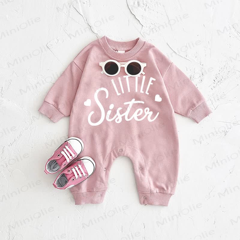 LITTLE SISTERベビーピンクロンパース - ピンク - 2～3歳 - image 1