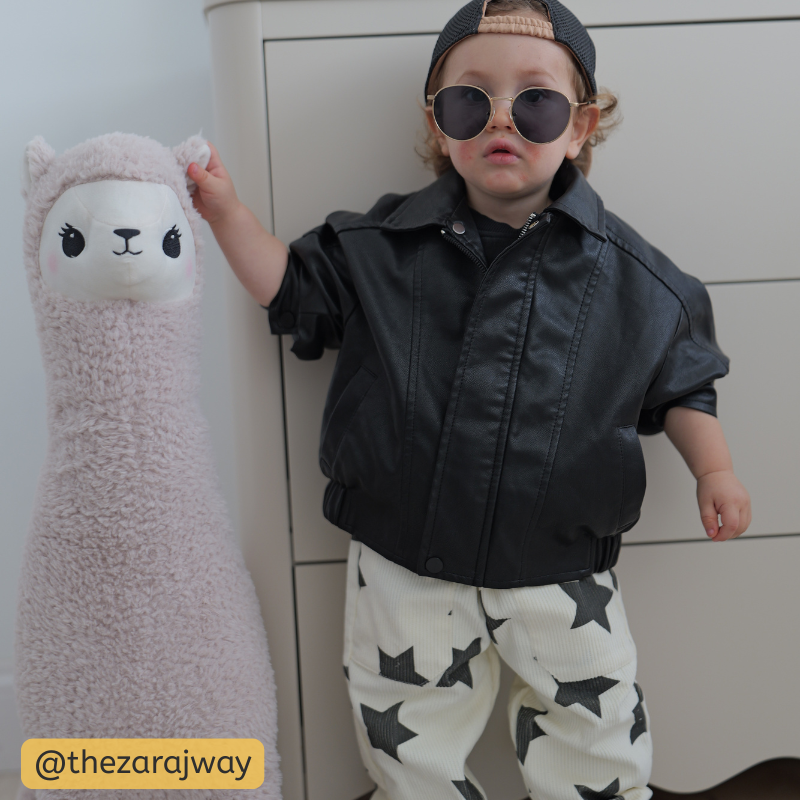 ベビー幼児用ベージュスターパンツ - image 2