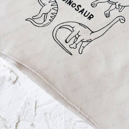 DINOSAURベビーボーイ ベージュ 2ピース 刺繍セット - image 9