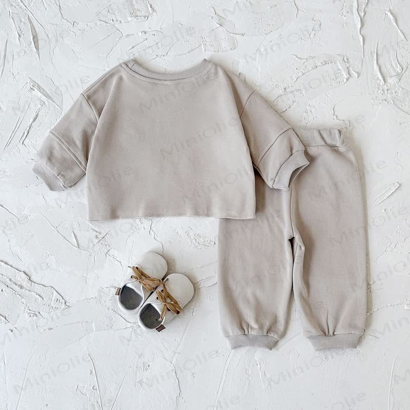 DINOSAURベビーボーイ ベージュ 2ピース 刺繍セット - image 6