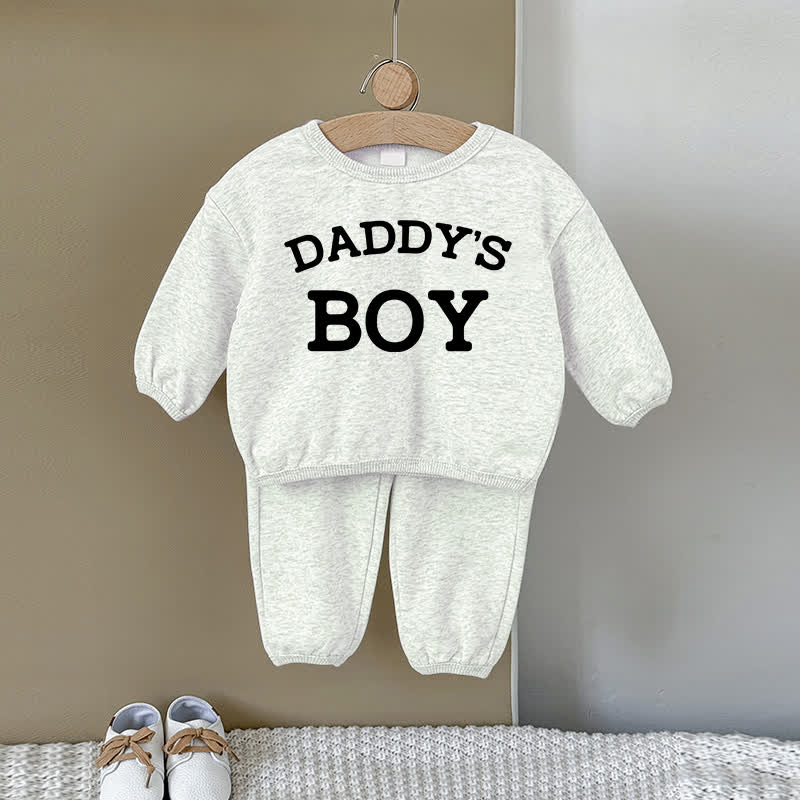 DADDY'S BOYベビー スウェットシャツ 2点セット グレー - グレー - 2～3歳 - image 1