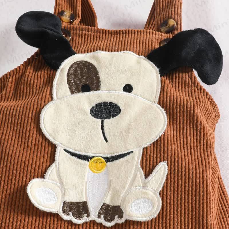 男の子用アニマルコードオーバーオール＆ストライプボディスーツ（帽子付き） - image 7