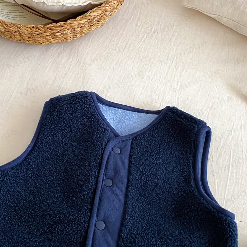 男の子用漫画柄ノースリーブベストアウターウェア - image 4