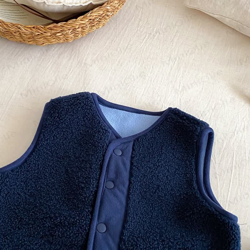 男の子用漫画柄ノースリーブベストアウターウェア - image 4