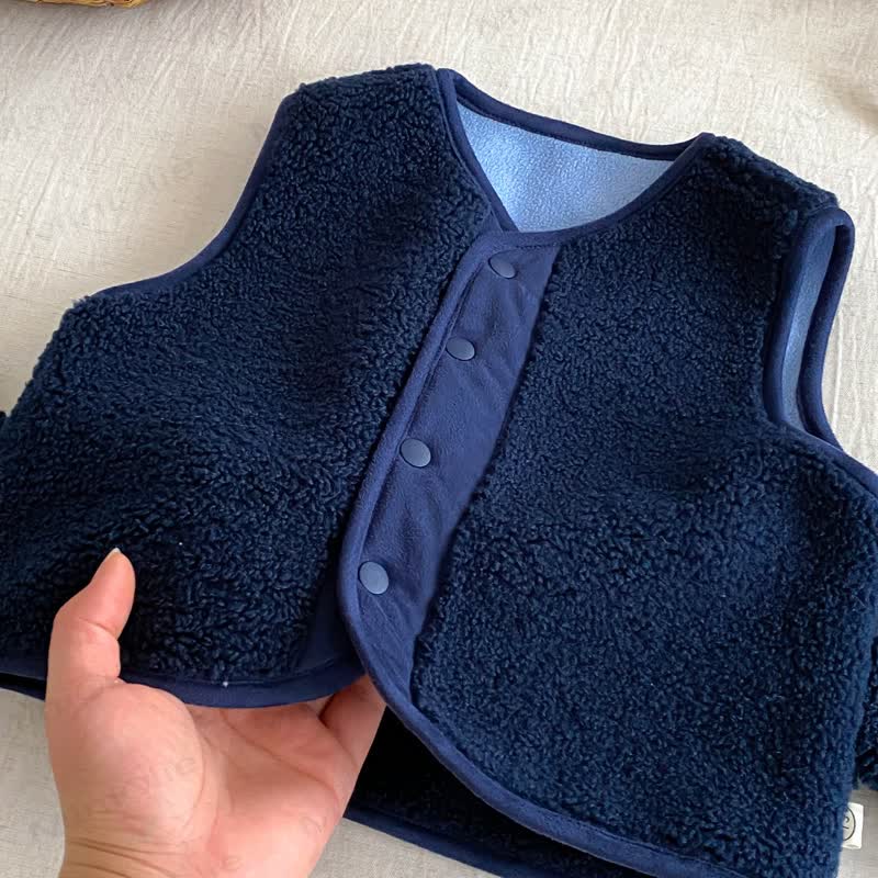 男の子用漫画柄ノースリーブベストアウターウェア - image 3