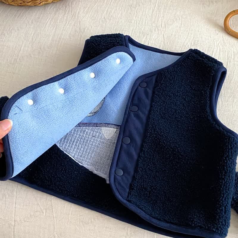 男の子用漫画柄ノースリーブベストアウターウェア - image 6