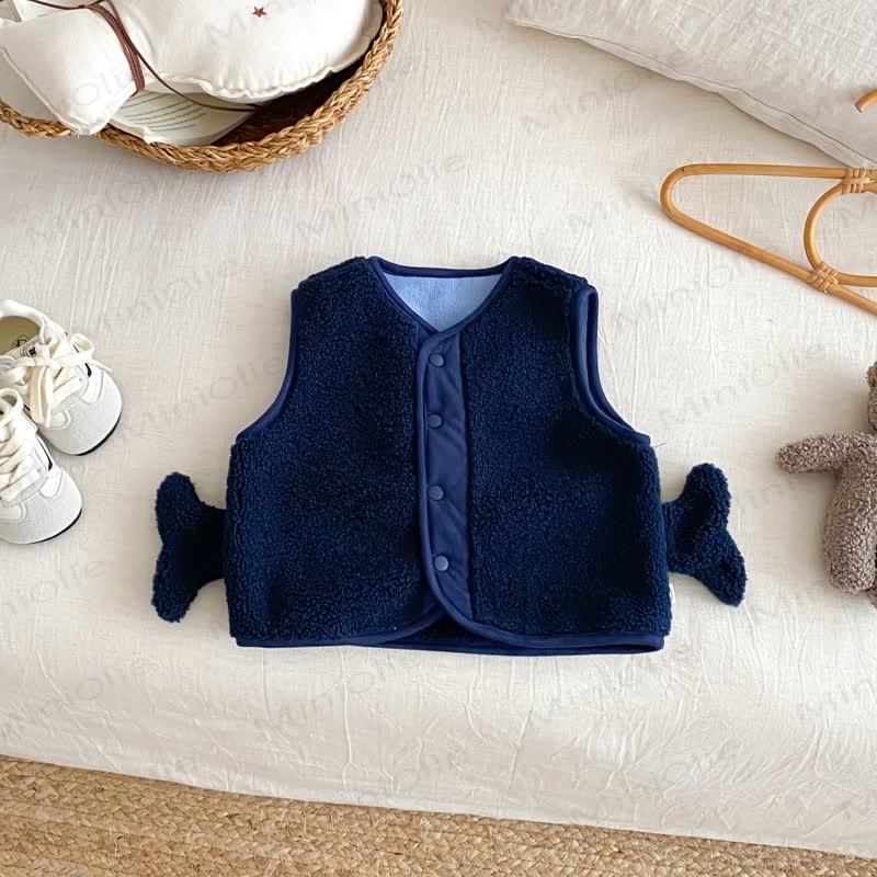 男の子用漫画柄ノースリーブベストアウターウェア - image 1