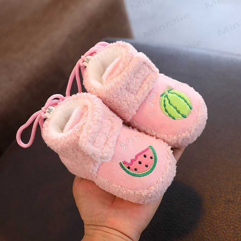 ベビーフルーツフリース裏地ブーティ - ピンク - 9-14ヶ月 - image 4