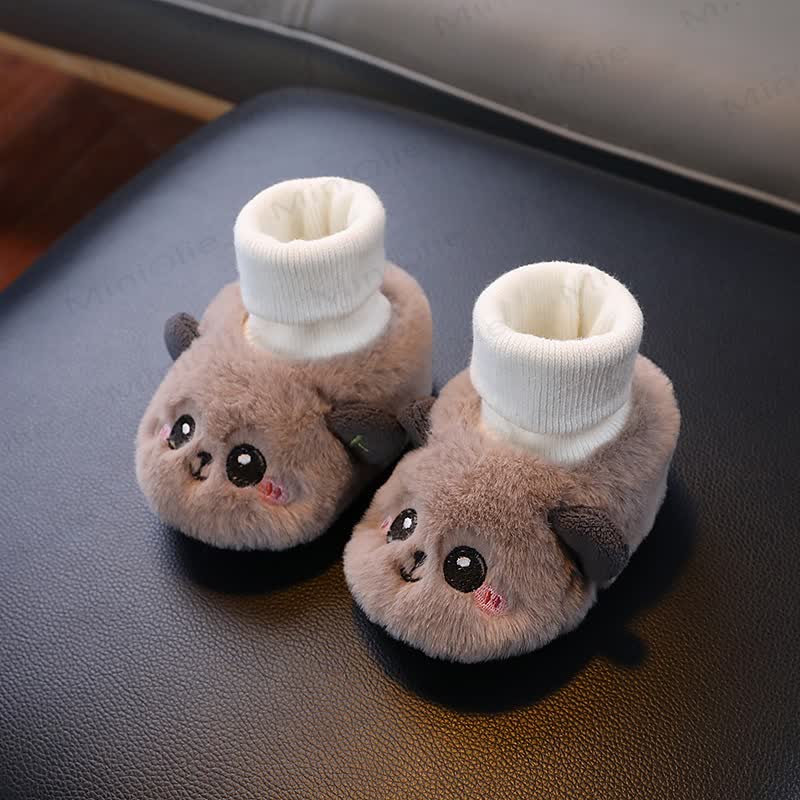 ベビーパンダのフリースウォーキングシューズ - 茶色 - 6～12ヶ月 - image 6