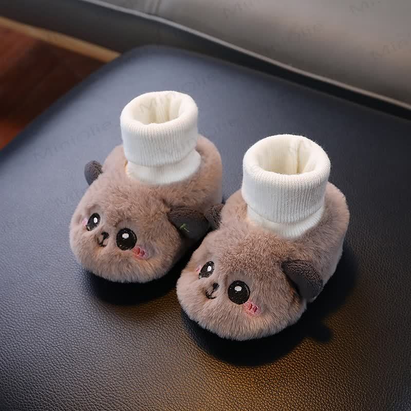 ベビーパンダのフリースウォーキングシューズ - 茶色 - 6～12ヶ月 - image 6