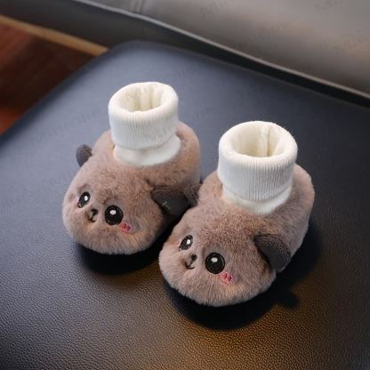 ベビーパンダのフリースウォーキングシューズ - 茶色 - 6～12ヶ月 - image 6