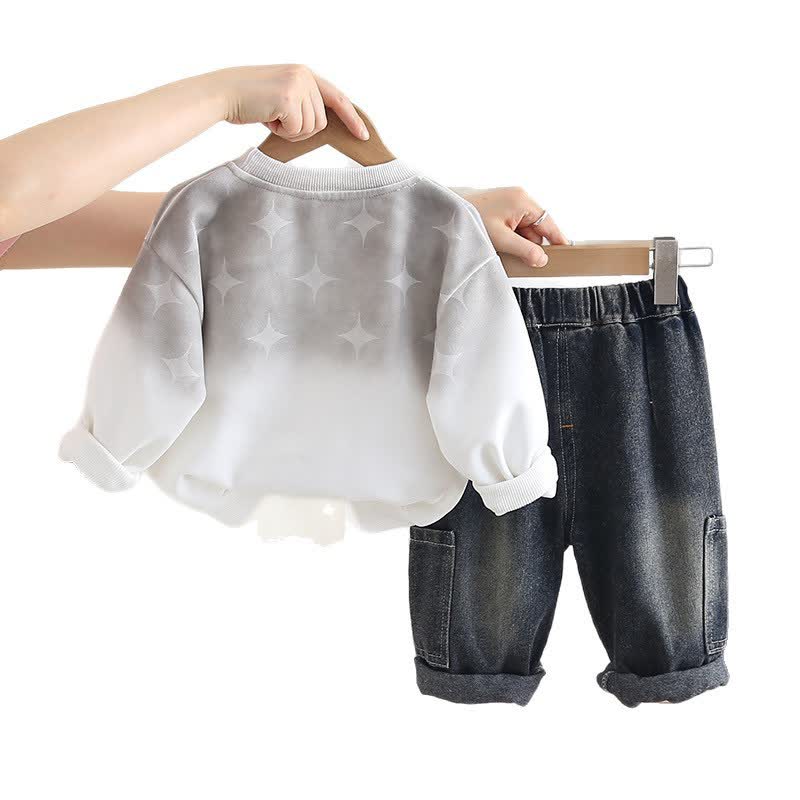 ベビー 幼児 男の子 デニム 2ピースセット - image 3