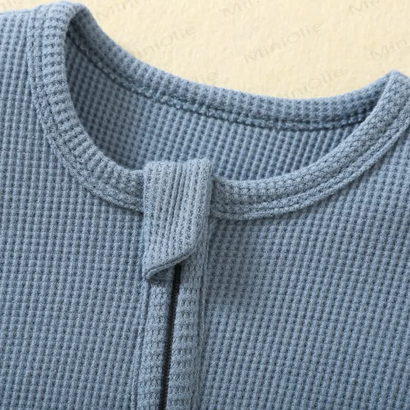 ベビー無地新生児パジャマロンパース - image 4