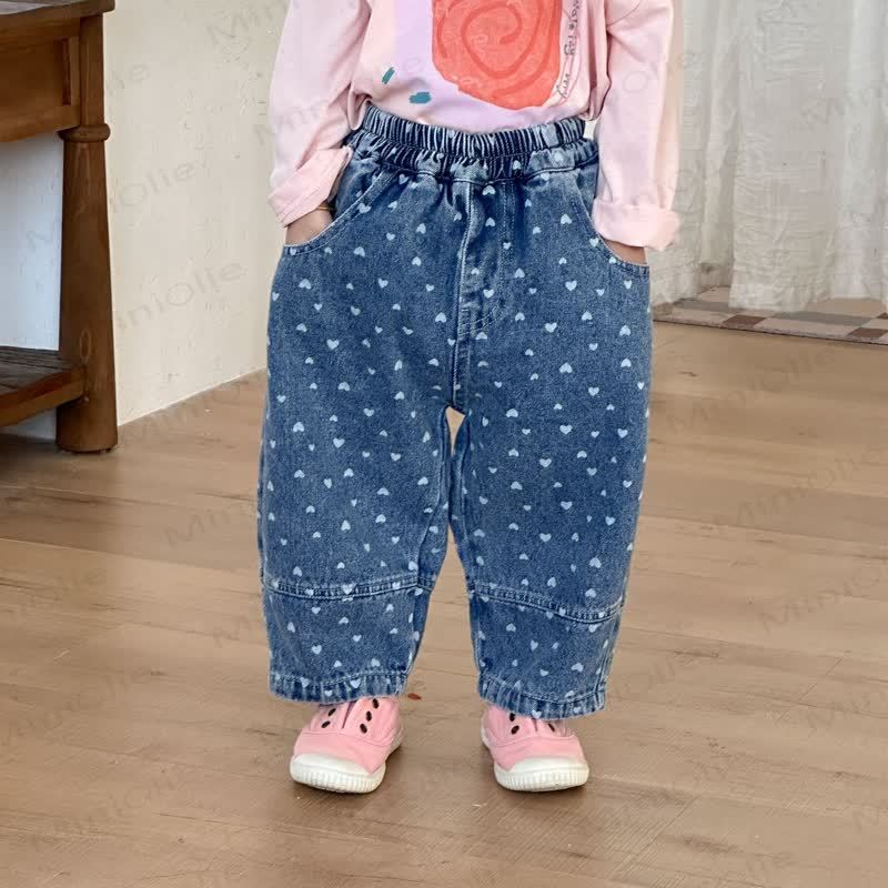 幼児向けゆったりデニムパンツ - 青 - 12歳 - image 5