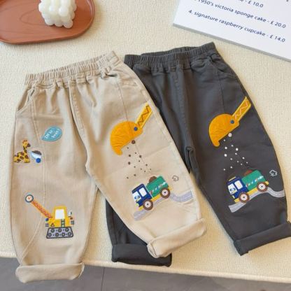 ベビー幼児用カーキリンパンツ - カーキ - 5～7歳 - image 1