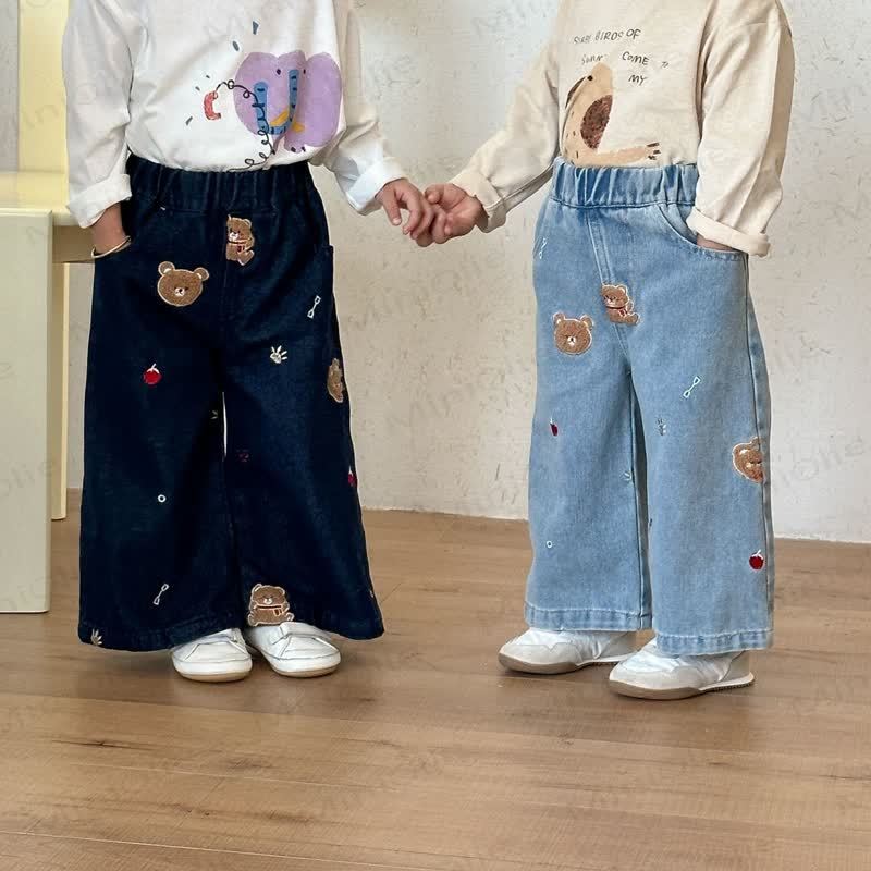 幼児用キッドベア ルーズデニムパンツ - image 2