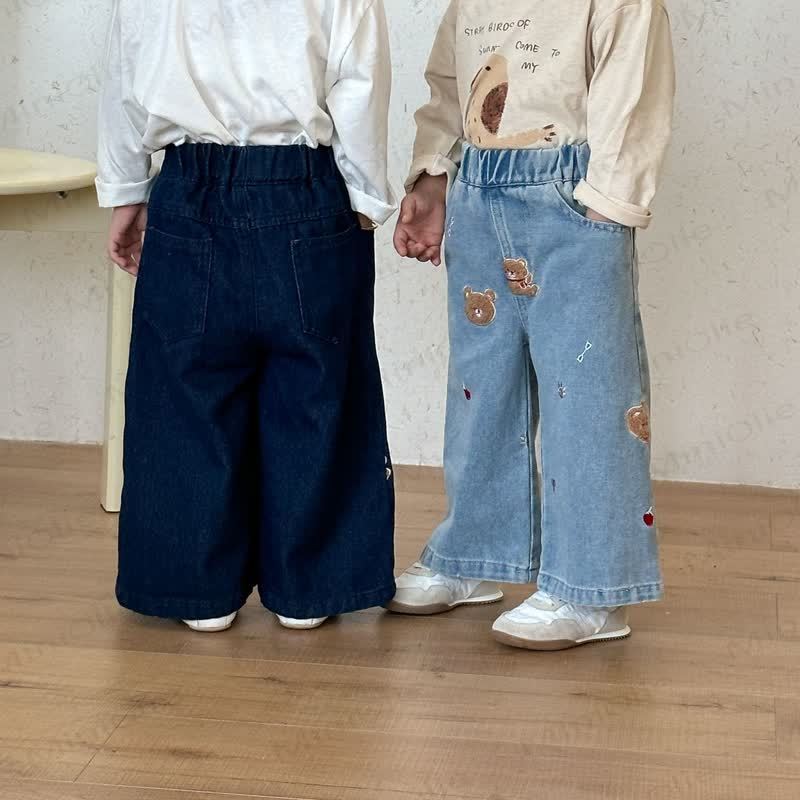 幼児用キッドベア ルーズデニムパンツ - image 3