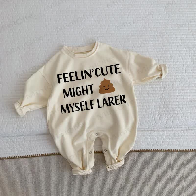 FEELIN'CUTE MIGHT MYSELF LATER幼児用ベージュロンパース - ベージュ - 2～3歳 - image 1