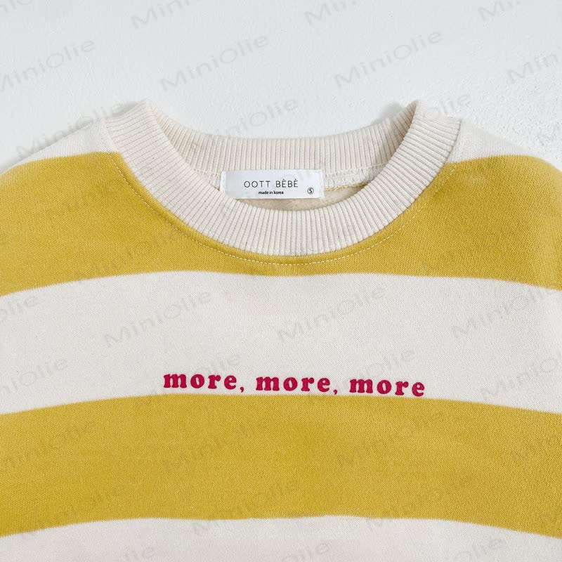 ベビーキュートなストライプ柄新生児用ロンパース - image 3