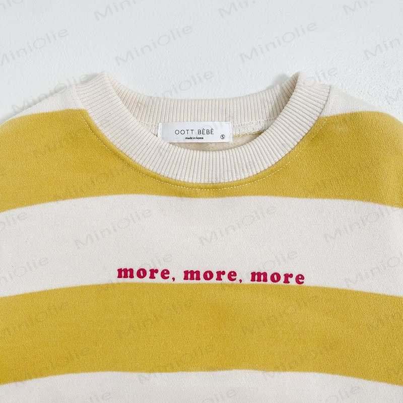 ベビーキュートなストライプ柄新生児用ロンパース - image 3