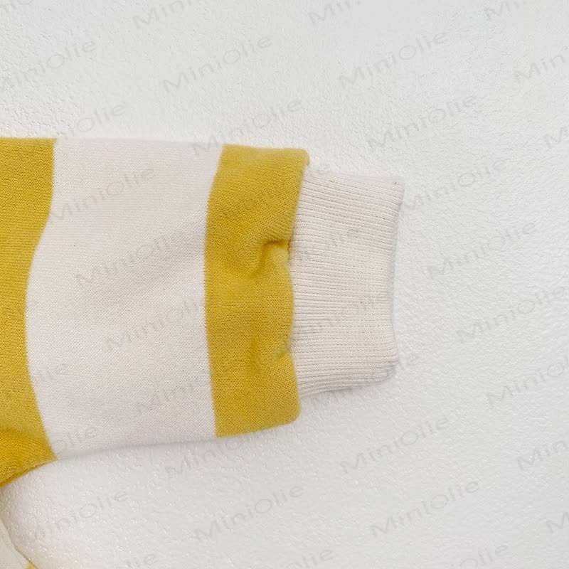 ベビーキュートなストライプ柄新生児用ロンパース - image 5