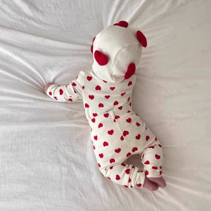 ベビーラブ/ストライプ/ドット 2点セット - ベージュラブ - 18～24ヶ月 - image 1