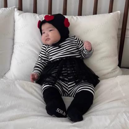 ベビーラブ/ストライプ/ドット 2点セット - ブラックストライプ - 18～24ヶ月 - image 2