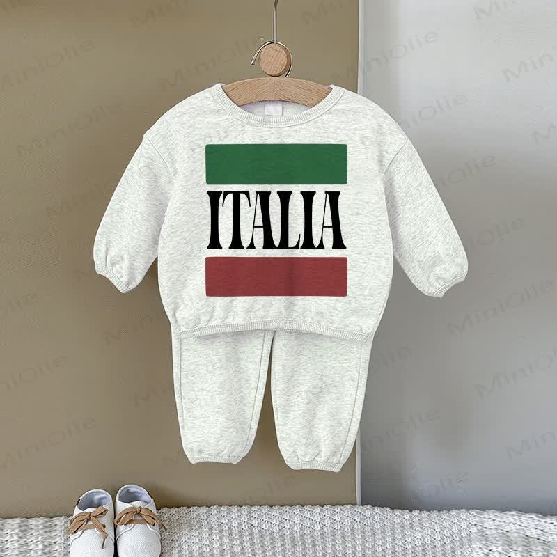 ITALIAベビー スウェットシャツ 2点セット グレー - グレー - 2～3歳 - image 1