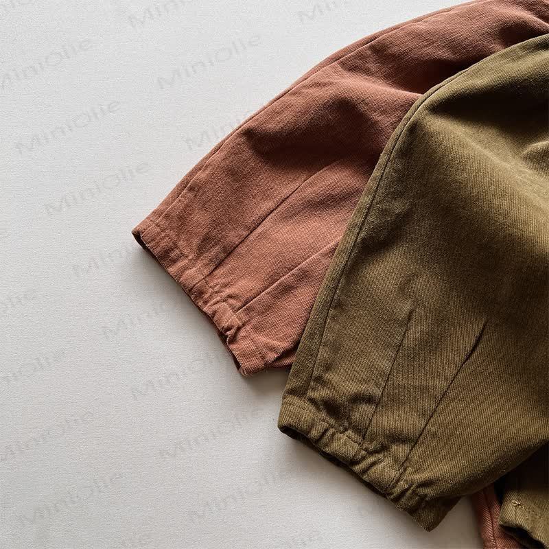 ベビー幼児用無地ゆったりパンツ - image 7