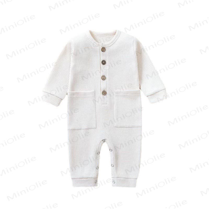 ベビー無地新生児ロンパース - 白 - 12～18ヶ月 - image 6