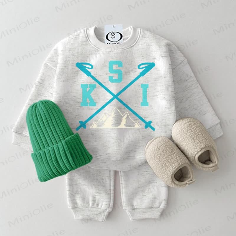 SKI ベビー 2ピース ライトグレー セット - ライトグレー - 2～3歳 - image 1
