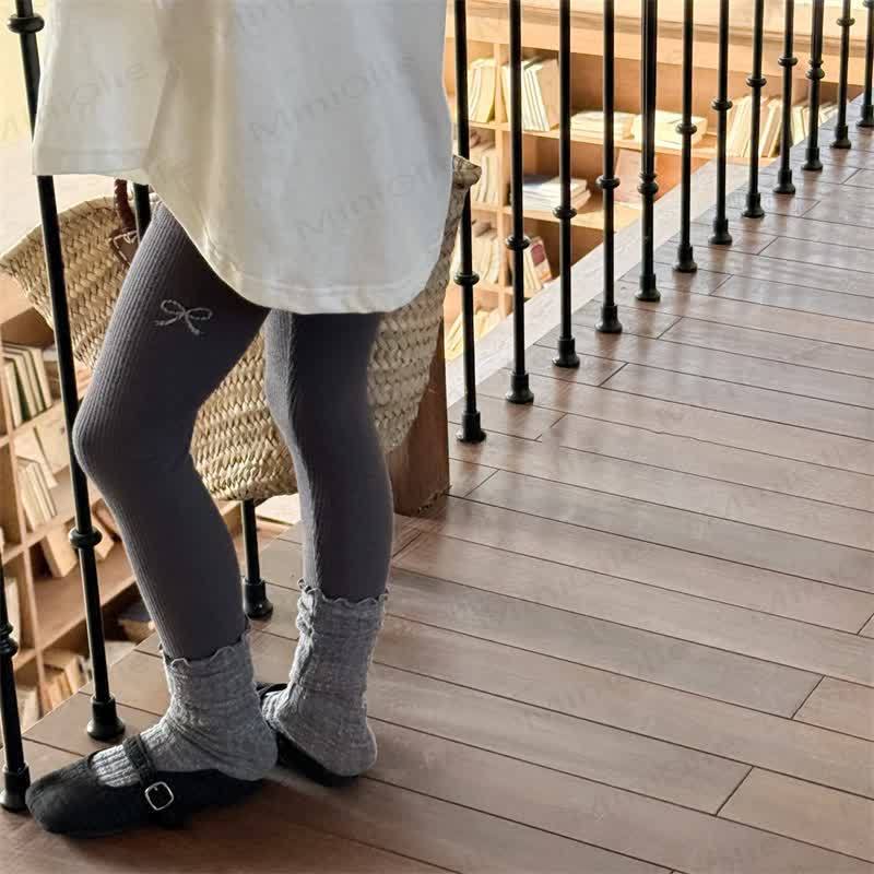 ベビー幼児用女の子用ボウレギンス - image 3