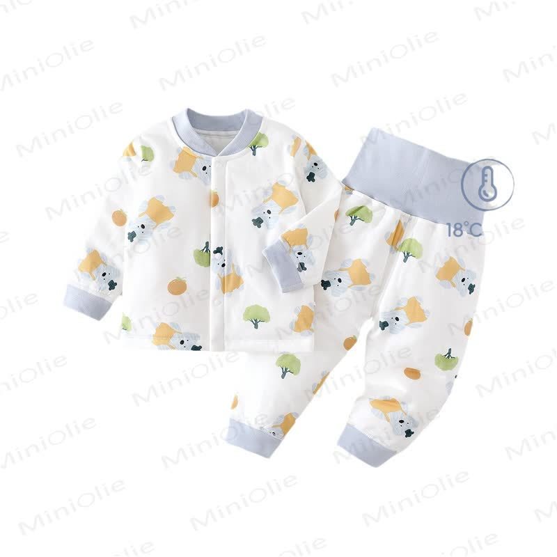 ベビーシェフベアプリントパジャマ2点セット - 白 - 18～24ヶ月 - image 1