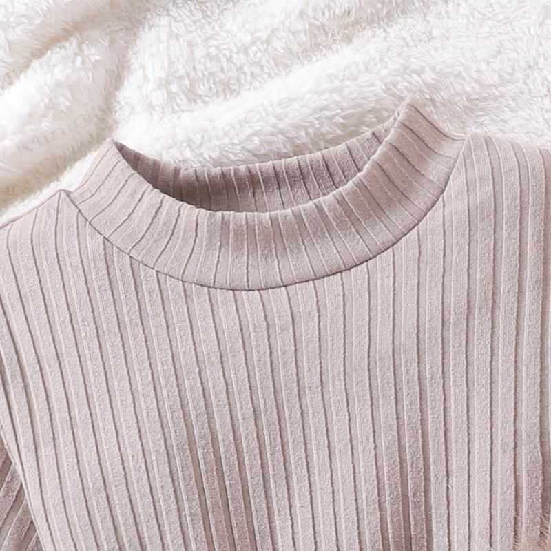 幼児用女の子用無地リボンファータンクトップ＆トップス＆スカート3点セット - image 5