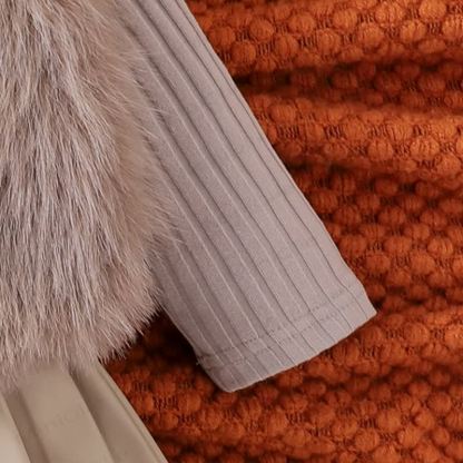 幼児用女の子用無地リボンファータンクトップ＆トップス＆スカート3点セット - image 8