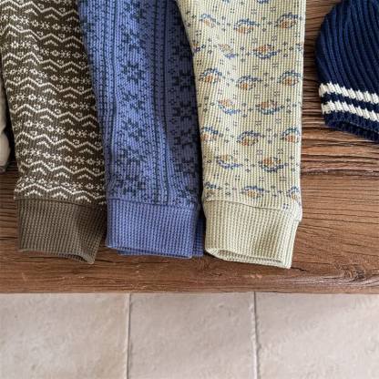 ベビー 幼児 女の子用 花柄 フリース 裏地 レギンス - image 9