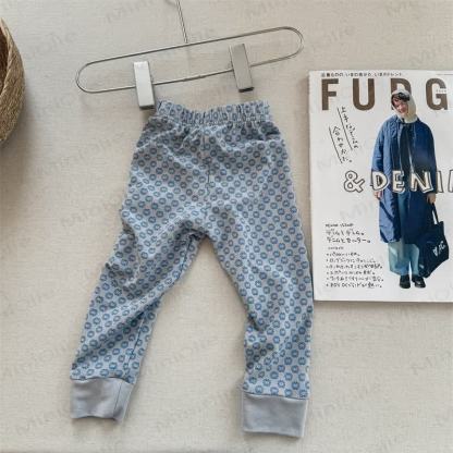 ベビー幼児女の子用フラワーレギンス - 青 - 8歳 - image 4