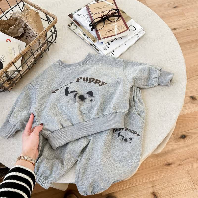 DEAR PUPPY/RABBITベビー＆幼児用アニマル2点セット - グレー - 8歳 - image 4