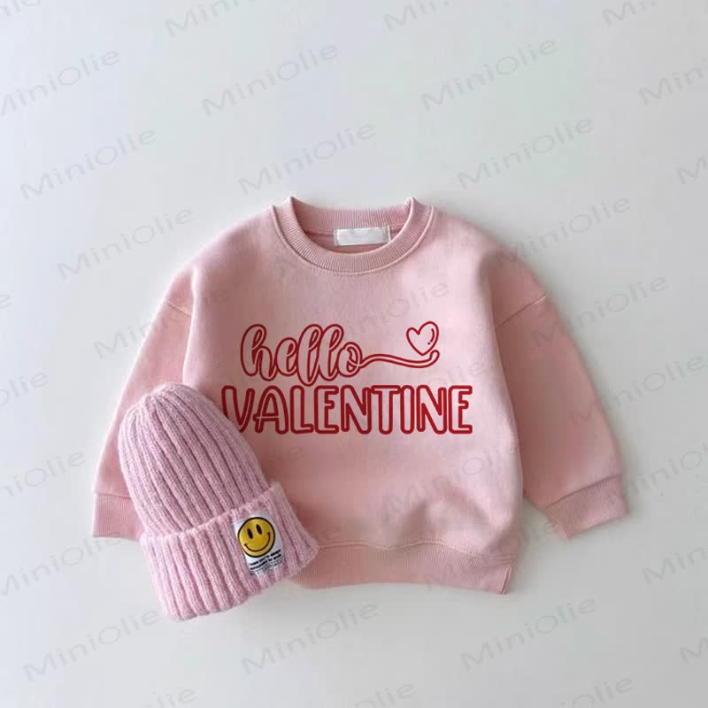 HELLO VALENTINEベビーガール ピンクラブ スウェットシャツ - ピンク - 2～3歳 - image 1