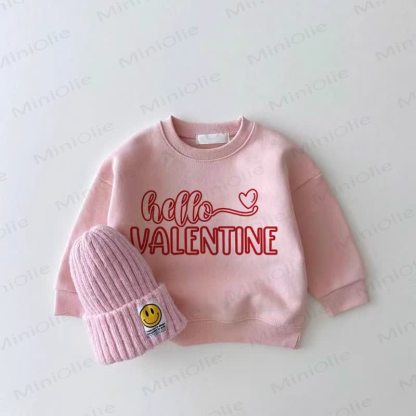 HELLO VALENTINEベビーガール ピンクラブ スウェットシャツ - ピンク - 2～3歳 - image 1